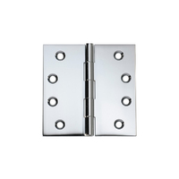 Tradco Fixed Pin Hinge Chrome Plated 100mm x 100mm TD2674