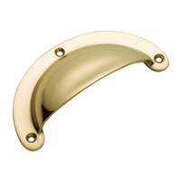 Tradco Classic Drawer Pull 100mm Polished Brass TD3558