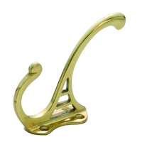 Tradco Hat and Coat Hook Polished Brass H95-P70mm TD3900