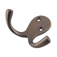 Tradco Double Robe Hook Antique Brass W75-P30mm TD4040