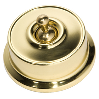 Tradco Federation Switch Polished Brass TD5470