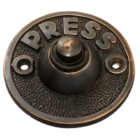 Tradco Bell Push Press Antique Copper 63mm TD5513