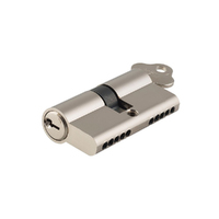 Tradco Dual Function 5 Pin Key/Key Euro Cylinder Satin Nickel 80mm TD8579