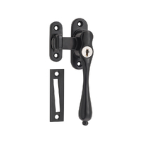 Restocking Soon: ETA End May - Tradco Locking Casement Fastener Right Hand Matt Black TD9641