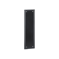 Tradco Milton Push Plate Matte Black 300x75mm TD9680