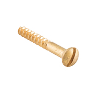 Tradco Domed Head Screw Polished Brass 6 Gauge Pack of 50 25mm TDSCPB25