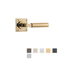 Iver Berlin Door Lever Handle on Chamfered Square Rose