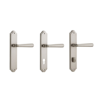 Iver Copenhagen Door Lever Handle on Shouldered Backplate