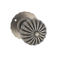 Tradco Fluted Mortice Door Knob on Round Rose