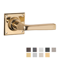 Tradco Menton Door Lever Handle on Square Rose