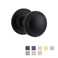 Iver Paddington Door Knob on Round Rose Concealed Fix
