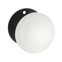 Tradco Porcelain Door Knob on Round Rose