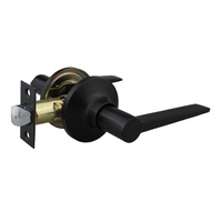 Trio Door Handle Passage Lever Set 60/70mm Matt Black WDL200BL