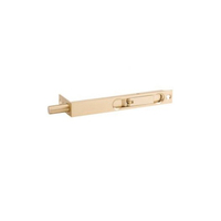 Zanda Flush Bolt 152 x 19mm - 25mm Throw Satin Brass 10423SB