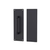 Zanda Push and Pull Plates 300x100mm Matt Black 10430.BLK