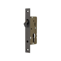 Zanda Narrow Sliding Door Euro Mortice Lock Graphite Nickel 10530.GN