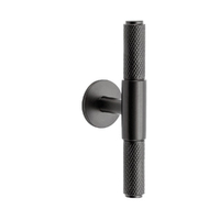 Out of Stock: ETA Mid January 2024 - Zanda Zurich Knurled Cabinet T-Bar Handle Graphite Nickel 10697.GN