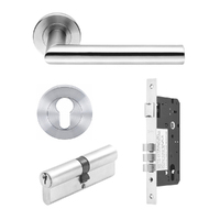 Zanda 11210E4SS Alaska Entrance Set 70mm Key / Turn Stainless Steel