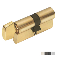 Zanda Euro Single Cylinder 5 Pin Key/Turn - Available in Various Finishes and Sizes
