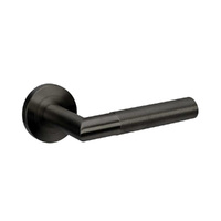 Zanda Wyatt Door Handle Lever on Round Rose Leverset Only Matt Black 11230.BLK