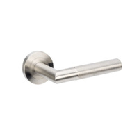 Zanda Wyatt Door Handle Lever on Round Rose Leverset Only Satin Stainless Steel 11230.SS