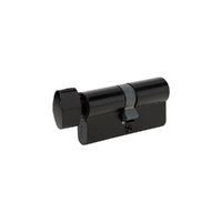 Zanda Euro Single Cylinder Key/Turn Keyed to Differ Black 70mm 1148BLK