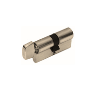 Zanda Euro Single Cylinder 5 Pin Key/Turn Keyed to Differ 70mm Brushed Nickel 1148.BN