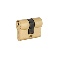 Zanda Euro Double Cylinder 3 Pin 40mm Satin Brass 1178.SB