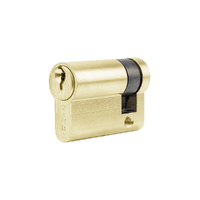 Zanda Euro Half Cylinder Key 35mm Satin Brass 1199.SB