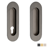 Zanda Oval Flush Pull Concealed Fix - Available in Various Finishes and Fixing