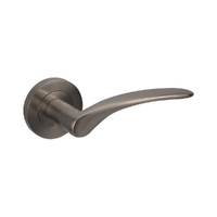 Zanda Apollo Door Handle Lever on Round Rose Leverset Only Graphite Nickel 7015.GN