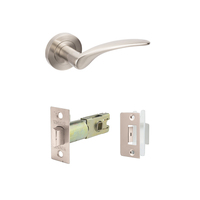 Zanda Apollo Door Handle Passage Set Brushed Nickel 7033BN