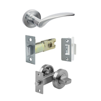 Zanda Apollo Door Handle Privacy Set Satin Chrome 7034SC