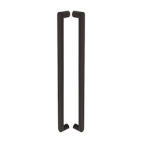 Zanda Duke Pull Handle 600mm CTC Back To Back Matt Black 7113.BB.BLK