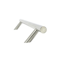 Zanda Omega Round Pull Handle Back to Back 1200mm Satin Stainless Steel 7302.BB.SS