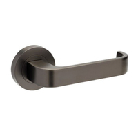 Zanda Streamline Door Lever Handle on Round Rose Leverset Only Graphite Nickel 7313.GN