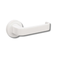 Zanda Streamline Door Lever Handle Leverset Only Matt White 7313.WHT