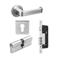 Zanda Streamline Door Handle Entrance Set 70mm Key /Key Satin Chrome 7316E3SC