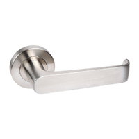 Zanda Bellonia Door Lever Handle on Round Rose 55mm Stainless Steel 8000.SS