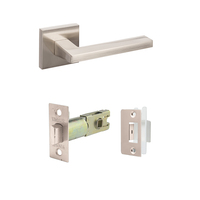 Zanda Matrix Door Lever Handle Passage Set Brushed Nickel 8128BN