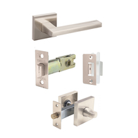 Zanda Matrix Door Lever Handle Privacy Set Brushed Nickel 8129PRBN
