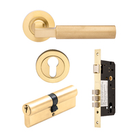 Zanda Zurich Door Lever Entrance Set 60mm Cylinder (Key/Key) Satin Brass 9345E1SB