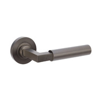 Zanda Zurich Door Handle Lever on Round Rose Leverset Only Graphite Nickel 9345.GN