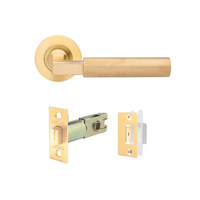 Zanda Zurich Door Handle Lever Set Passage Includes Latch Satin Brass 9346SB