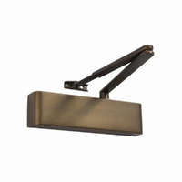 Zanda Door Closer Combined Unit Flat Bar Armset Antique Brass TS.9205.SRFB.AB