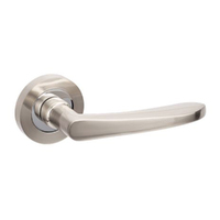 Zanda Stride Door Handle Lever Set Brushed Nickel/Chrome Plate (Two-toned)