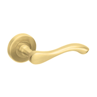 Zanda Visca Cambridge Door Handle Lever Set Satin Brass