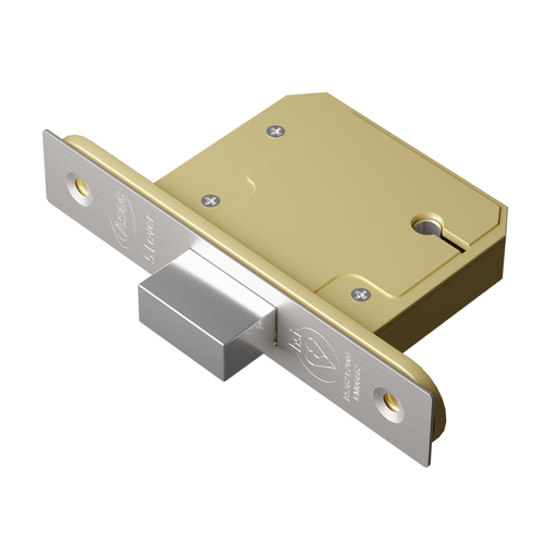 ASEC BS 5 Lever British Standard Deadlock Stainless Steel - Available in Various Sizes