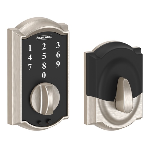 Schlage Be375 Touch Camelot Electronic Keypad Deadbolt Satin
