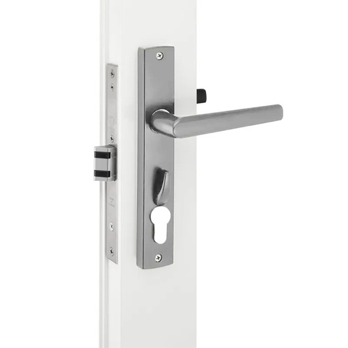 Austral Sorrento MK2 Patio Lock Flush Mount 30mm Backset Silver SR2-AF-CCC-PSX